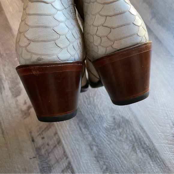 idyllwind boots women’s 8.5 Miranda lambert white bone western booties leather - Picture 5 of 9